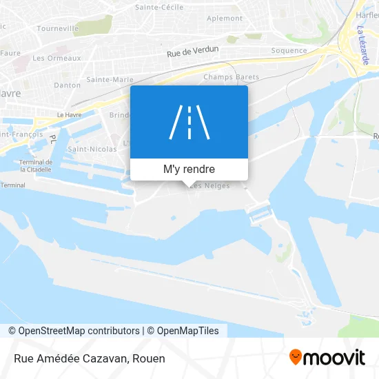 Rue Amédée Cazavan plan