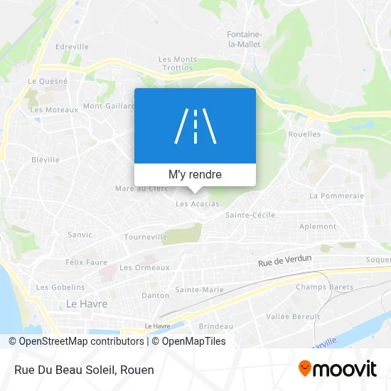 Rue Du Beau Soleil plan