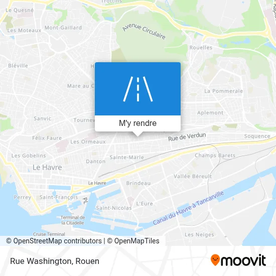 Rue Washington plan
