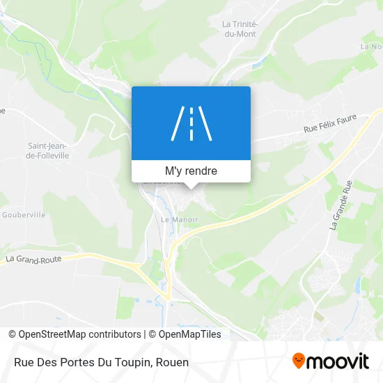 Rue Des Portes Du Toupin plan