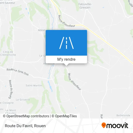Route Du Favril plan