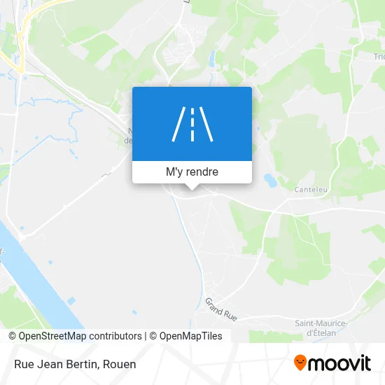 Rue Jean Bertin plan