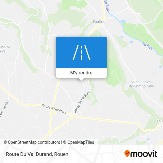 Route Du Val Durand plan