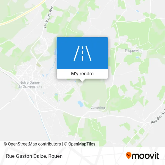 Rue Gaston Daize plan