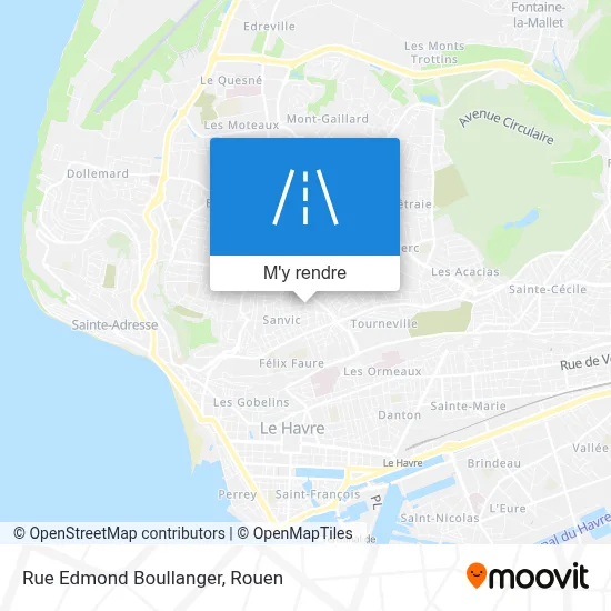 Rue Edmond Boullanger plan