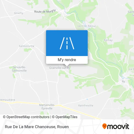 Rue De La Mare Chanceuse plan