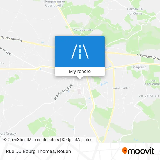 Rue Du Bourg Thomas plan