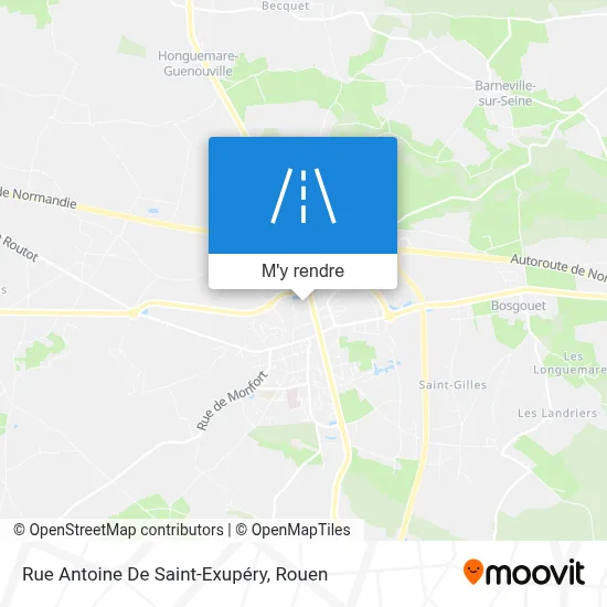 Rue Antoine De Saint-Exupéry plan