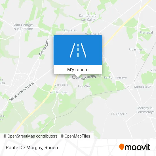 Route De Morgny plan