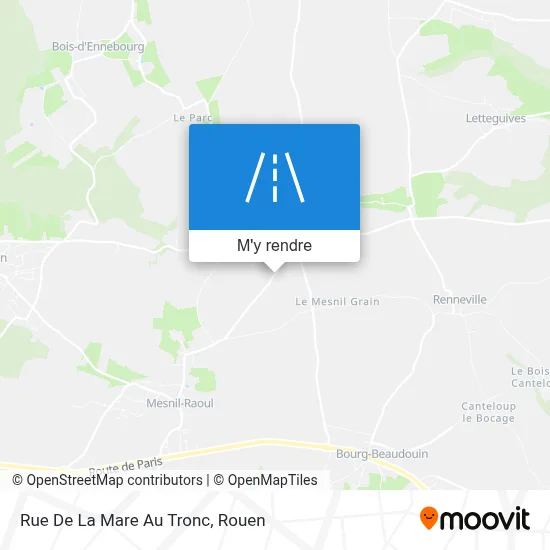 Rue De La Mare Au Tronc plan
