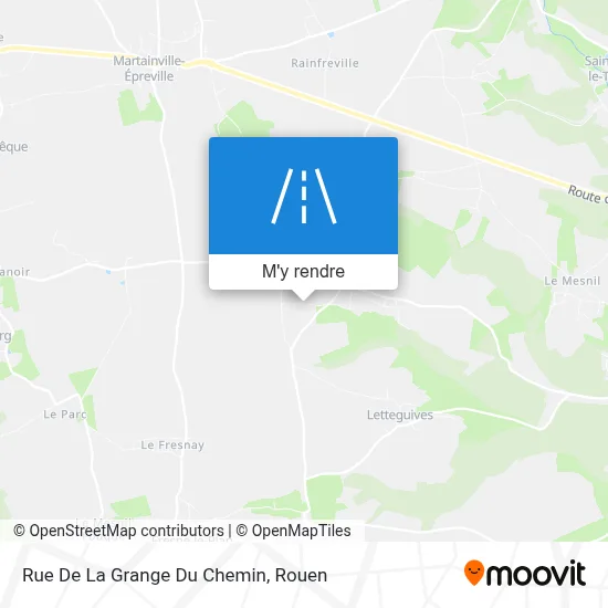 Rue De La Grange Du Chemin plan