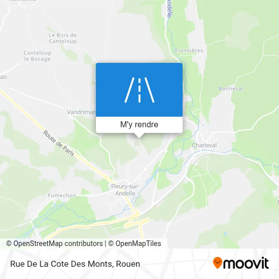 Rue De La Cote Des Monts plan
