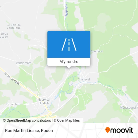 Rue Martin Liesse plan