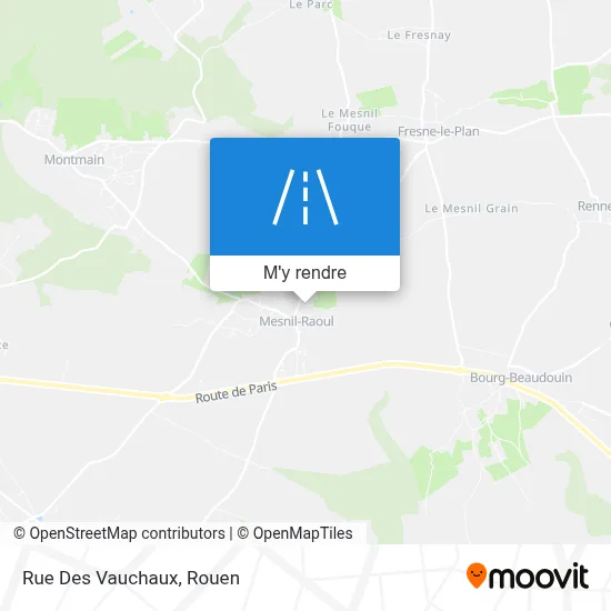 Rue Des Vauchaux plan