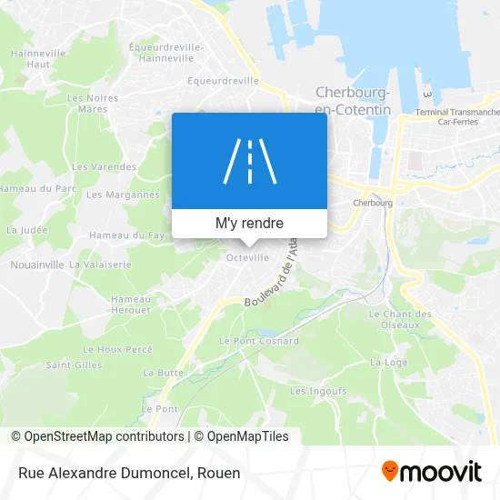 Rue Alexandre Dumoncel plan