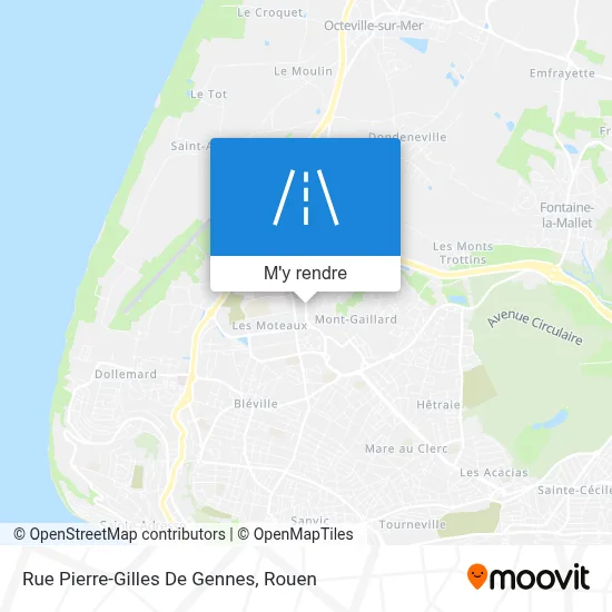 Rue Pierre-Gilles De Gennes plan