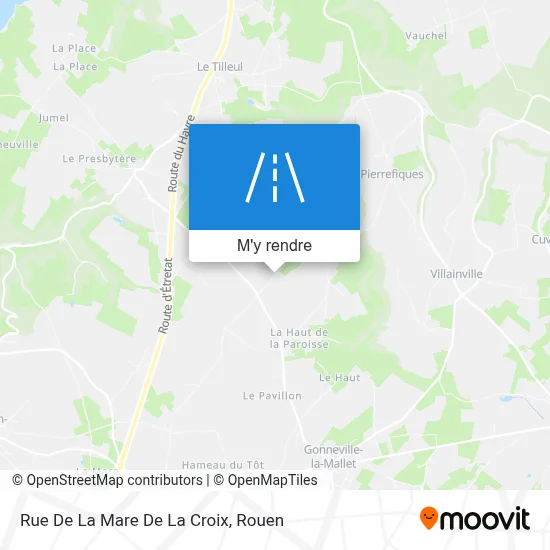 Rue De La Mare De La Croix plan