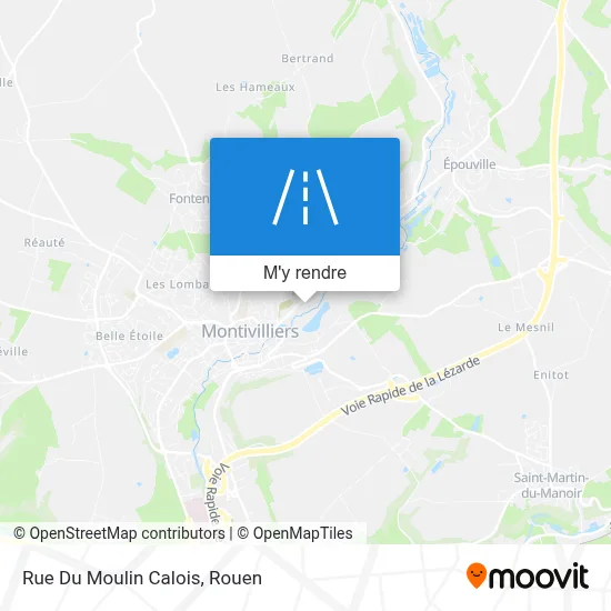 Rue Du Moulin Calois plan