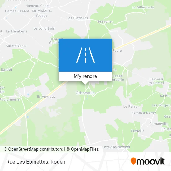 Rue Les Épinettes plan