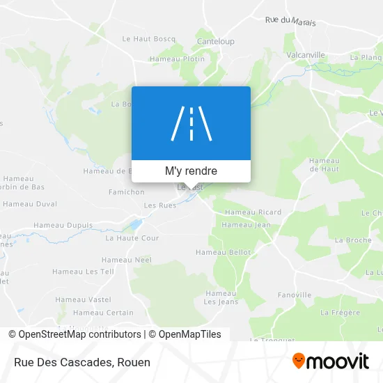 Rue Des Cascades plan