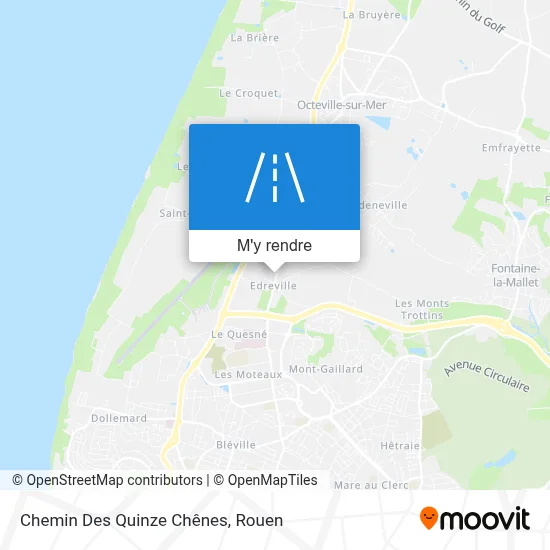 Chemin Des Quinze Chênes plan