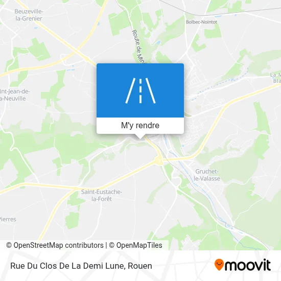 Rue Du Clos De La Demi Lune plan