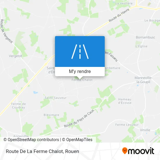 Route De La Ferme Chalot plan