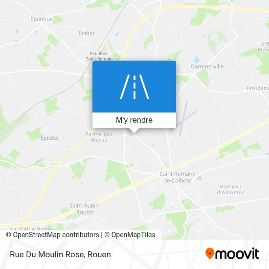 Rue Du Moulin Rose plan