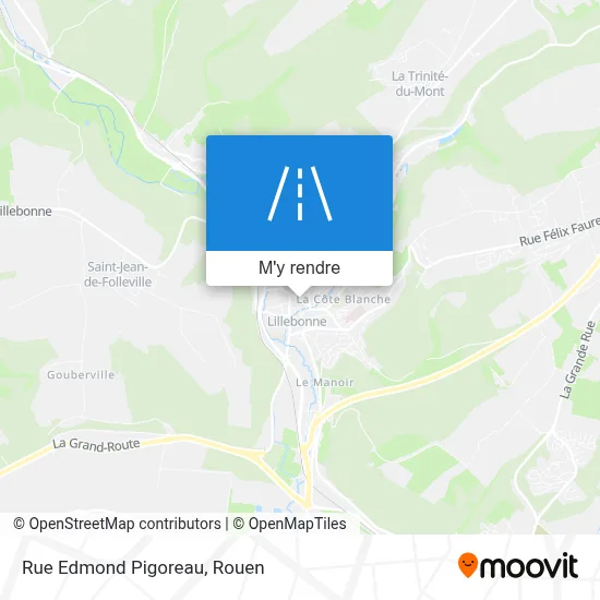 Rue Edmond Pigoreau plan