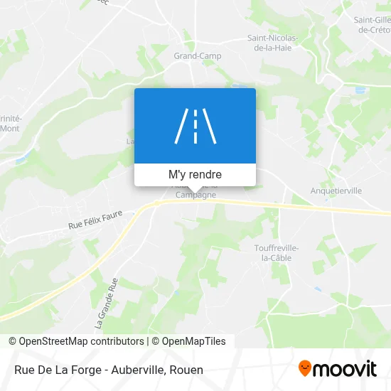Rue De La Forge - Auberville plan
