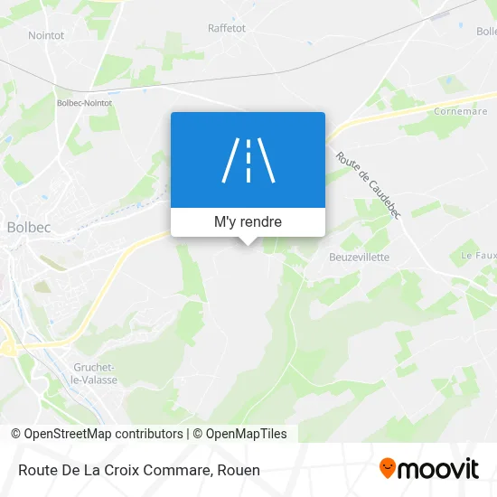 Route De La Croix Commare plan