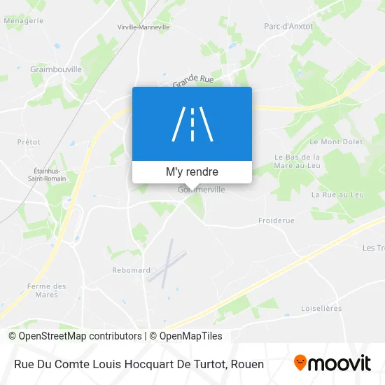 Rue Du Comte Louis Hocquart De Turtot plan