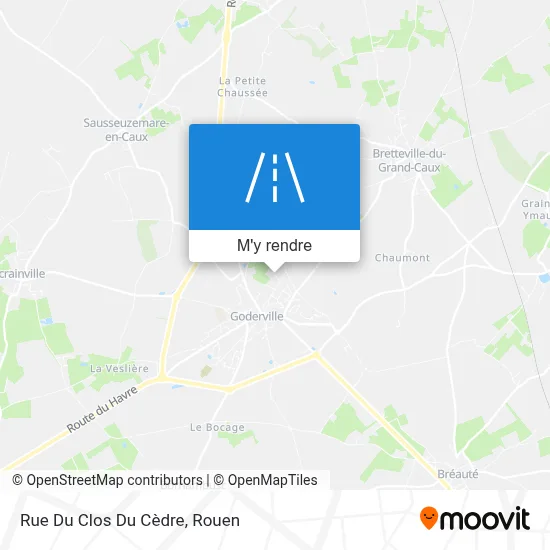 Rue Du Clos Du Cèdre plan