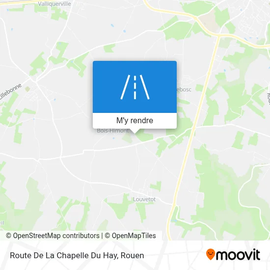 Route De La Chapelle Du Hay plan