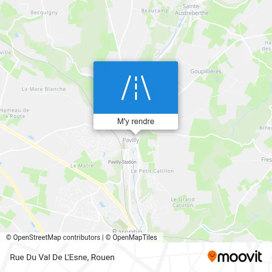 Rue Du Val De L'Esne plan