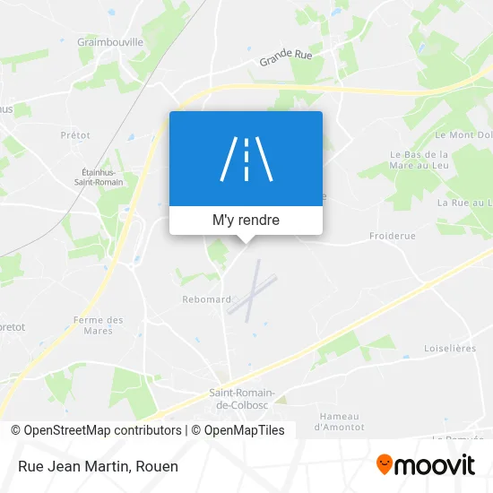 Rue Jean Martin plan