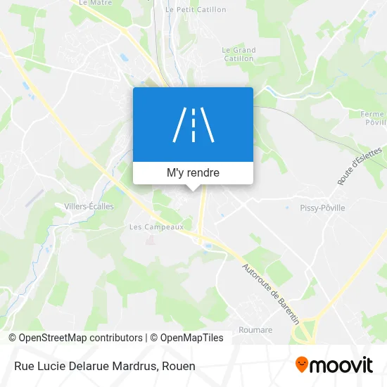 Rue Lucie Delarue Mardrus plan