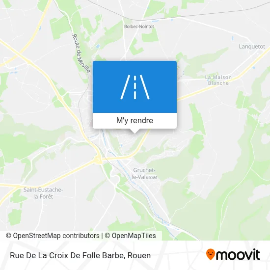 Rue De La Croix De Folle Barbe plan