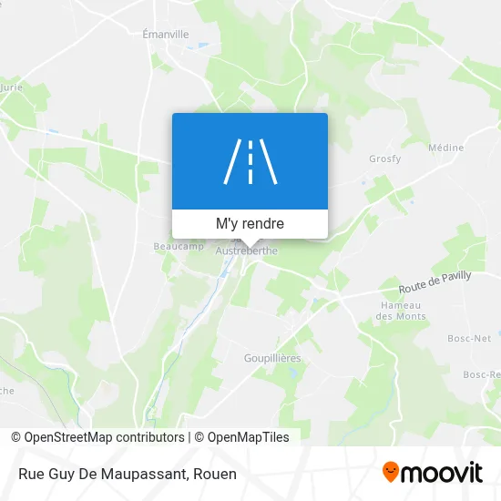 Rue Guy De Maupassant plan