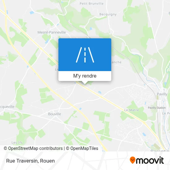 Rue Traversin plan