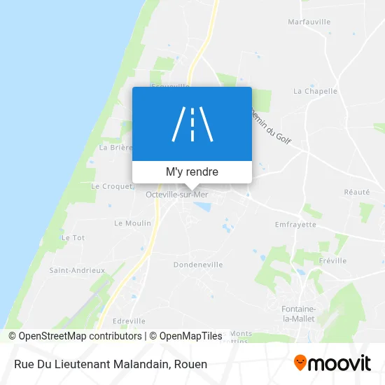 Rue Du Lieutenant Malandain plan