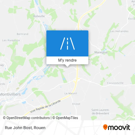 Rue John Bost plan
