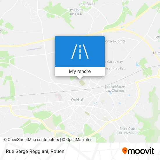 Rue Serge Réggiani plan