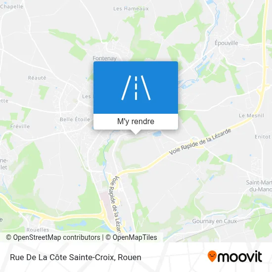 Rue De La Côte Sainte-Croix plan