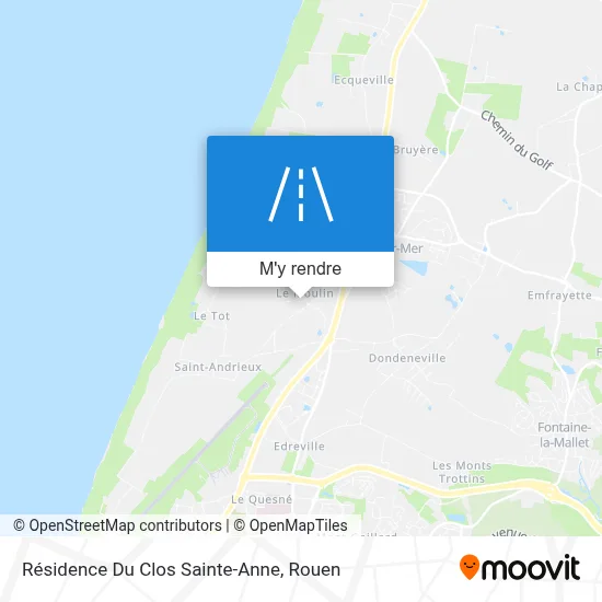 Résidence Du Clos Sainte-Anne plan