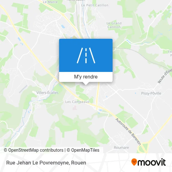 Rue Jehan Le Povremoyne plan