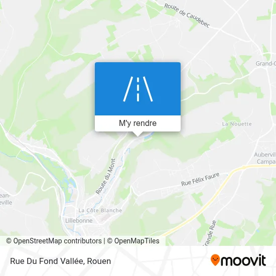 Rue Du Fond Vallée plan