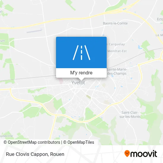 Rue Clovis Cappon plan