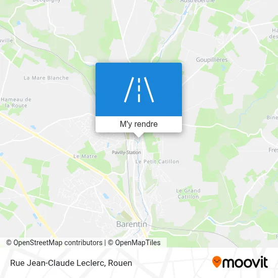 Rue Jean-Claude Leclerc plan