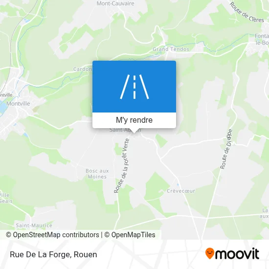 Rue De La Forge plan